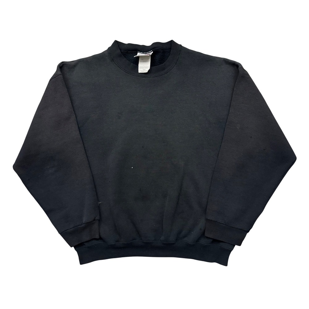 Vintage Brittania Levi Strauss Faded Black Grunge Crewneck Sweatshirt Distressed